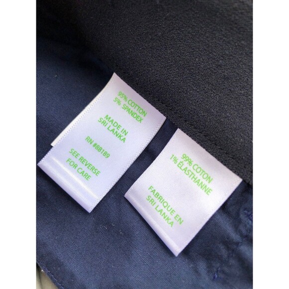 Lilly Pulitzer 4 High Tide Navy SHE'S GOT SOL KELLY STRETCH PANTS Ankle NWT - Picture 11 of 11